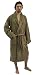 Noble Mount Men's Premium Coral Fleece Plush Spa/Bath Robe - Capuccino - Small/Medium