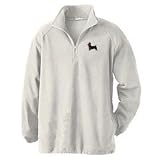 Men's Micro Fleece Yorkie Pup Cut Half Zip