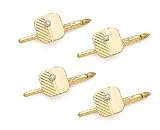 14K Gold and Diamond Tuxedo Shirt Stud Set
