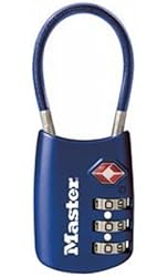 Master Lock 4688D TSA Accepted Cable Luggage Lock in Assorted Colors, 1-Pack