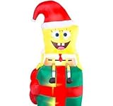 4 Ft. - Nickelodeon - Gemmy Christmas Airblown Inflatable - Spongebob Squarepants on Present