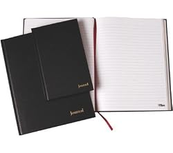 TOPS J25811 Business journal,  11 x 8-1/2, black cover
