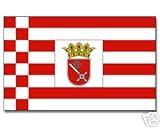 4 Stueck Stockflaggen Bremen 30*45 cm Fahne Flagge