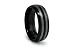 Laser Engrave Black Tungsten Carbide Ring 8mm