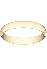 Men's 14k Yellow Gold 4mm Comfort Fit Plain Wedding Band