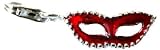 Charm Anhänger Maske rot 925 Silber