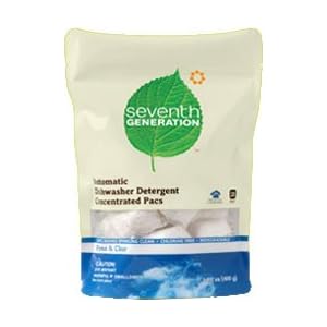 Seventh Generation Auto Dish Pacs Free & Clear 15-Count Packages - Amazon Vine