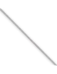 Ann Harrington Jewelry 14k White Gold 1.35 mm Semi-solid Octagonal Snake Chain