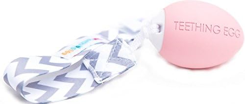 The Teething Egg® Baby Pink teething toy (4 colors) - Made in the USA - the latest baby teether toy innovation!
