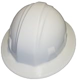 Pyramex 4 point Full Brim style with RATCHET suspension WHITE