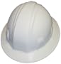 Pyramex White Full Brim Style 4 Point Ratchet Suspension Hard Hat