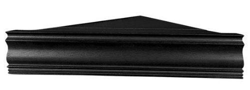 Corner Cornice Shelf, CORNER 22.5W, BLACK