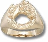 Horse Shoe with Horse Head Men &acute; s Ring Size 9 1 / 2 - 14KT Gold Jewelry - B0000DZLND