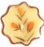 Auroshikha Flower Candles - Cinnamon - Flower Shape Terra Cotta (3-3/8 In x 1 In)