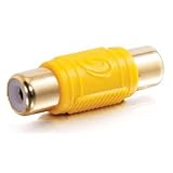 New - 75-Ohm RCA Video Coupler Yellow - 29507