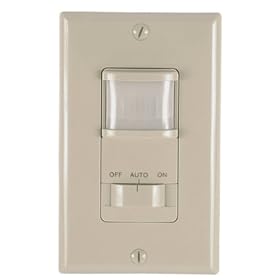 GE 57884 Motion Sensing or On/Off Light Switch,  Single Pole, Ivory