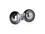 Concentric Enamel Gray Round Cufflinks