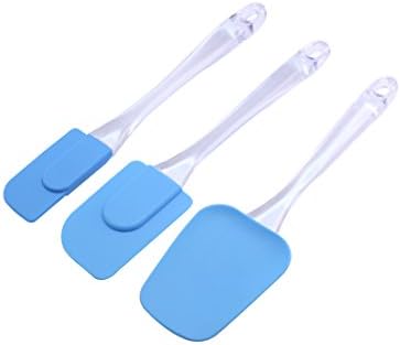 Set of 3 Flexible Silicone Spatulas & 8-Piece Stainless Steel Measuring Cups & Measuring Spoons