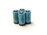 4 pcs Tenergy RCR123A 3.0V 900mAh Rechargeable Li-Ion Battery