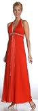 Elegant Stunning Halter Bridesmaid Formal Prom Gown Dress