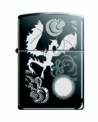 Zippo Dragon Spirit on Black Ice Zippo Lighter