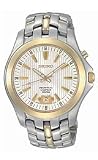 Seiko Two-tone Perpetual Calendar White Dial Men's Watch #SNQ102