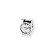 Alarm Charm in Sterling Silver for 3mm Reflections, Expression, Kera, Pandora and SilveRado Bracelets & Necklaces