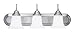 Three Light Nickel Bathroom Fixture