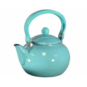 2 Quart Turquoise Teakettle
