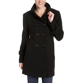 AK Anne Klein Ladies Double Breasted Walker Coat by AK Anne Klein