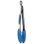 Orka 12-Inch Stainless and Silicone Tongs, Blue