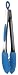 Kitchen & Housewares : Orka 12-Inch Stainless and Silicone Tongs, Blue