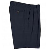 Cutter/buck dbl pleat shorts navy 42t