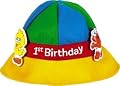 Sesame Street 1st Birthday Colorful Fabric Hat