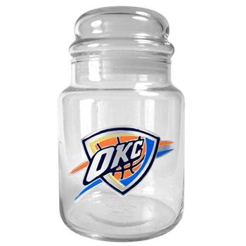 NBA Oklahoma City Thunder 31-Ounce Glass Candy Jar - Primary Logo