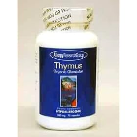 Allergy Research Group Thymus, Organic Glandular 75 vcaps