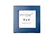 Rustic and Refined Design 4x4 Solid Wood Made in USA Picture Frame with 1 Inch Border (Gallery Collection) - Colonial Blue