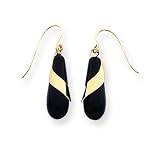 14k Gold & Onyx Drop Earrings