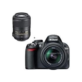 Nikon D3100 Digital SLR Camera with 18-55mm NIKKOR VR Lens, & Nikon 85mm f/3.5G AF-S DX Micro ED (VR-II) Lens - U.S.A. Warranty