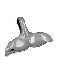 925 Silver Plain Whale Tail Pendant