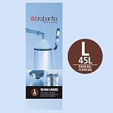 Brabantia - poubelle luxe inox - Sacs blanc Brabantia - SACHET 10 SACS 45L BLANC BRABANTIA