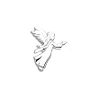 Sterling Silver Small Angel Lapel Pin