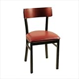 Melanie Metal Chair Seat Type: Vinyl - New Soho: Tea Rose