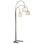 Kenroy Home Crush Three-Light Arc Lamp with Bronze Finish