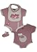 LA Lakers NBA Pink Creeper with Bib and Booties