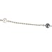 Cultured Black & White Pearl Station Gold Necklace