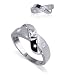 Modern Style .925 Sterling Silver Band Cubic Zirconia Ring