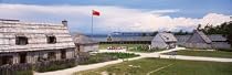 Group of People in the Training Session, Fort Mackinac, Mackinaw City, Michigan, USA Photographic Poster Print by Panoramic Images, 36x12