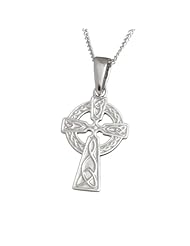Small Celtic Trinity Cross Pendant on a chain