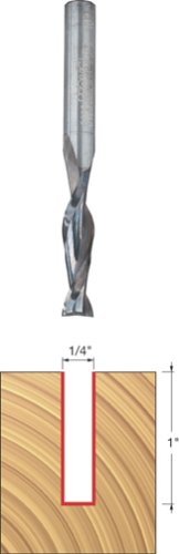 Freud 75-102 1/4-Inch Double-Flute Up Spiral Router Bit Freud 75-102 1/4-Inch Double-Flute Up Spiral Router Bit